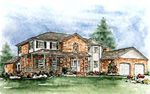 Watercolor House Portrait - Commissioned Art by Marilyn Love